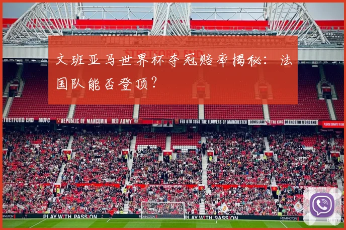 文班亚马世界杯夺冠赔率揭秘：法国队能否登顶？